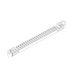 GOBRICKS GDS-1169 Gear Rack 1 x 13 with Axle and Pin Holes - YWOBB