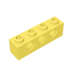 GOBRICKS GDS-625  Brick 1 x 4 with Holes - YWOBB
