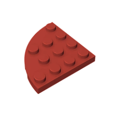 GOBRICKS GDS-569 Round Corner 4 x 4 - YWOBB