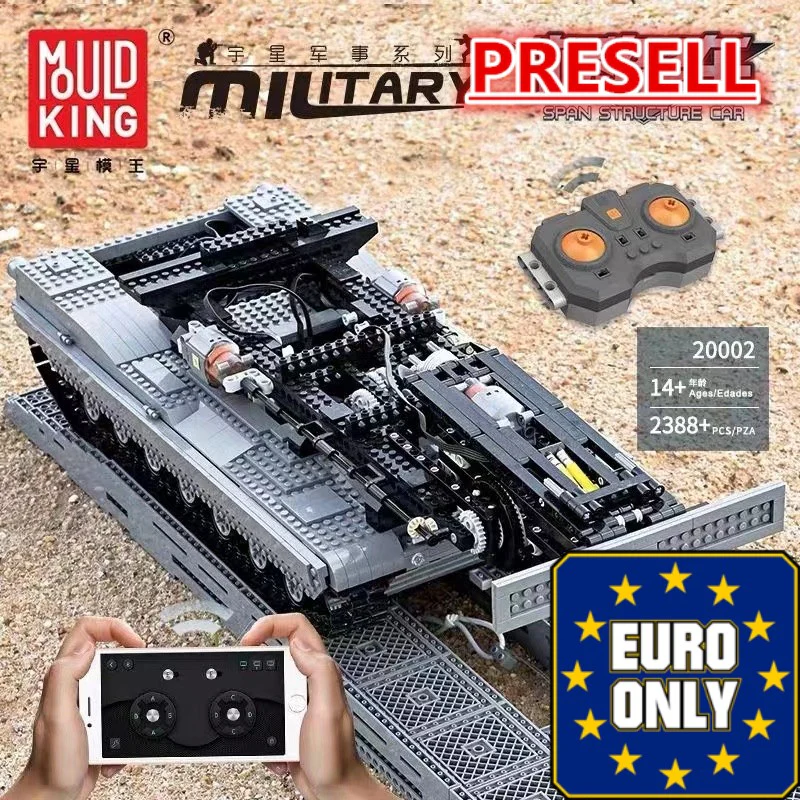 Mould King 20002 Ultimate Abrams with Bridge Layer AVLB OVP EU Warehouse Version - YWOBB