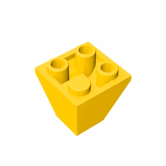 GOBRICKS GDS-1040 Inverted 45 2 x 2 Double Convex - YWOBB