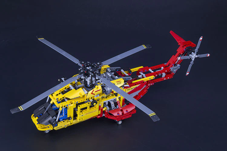 DECOOL 3357 Rescue Helicopter 2 In 1 Transformable - YWOBB