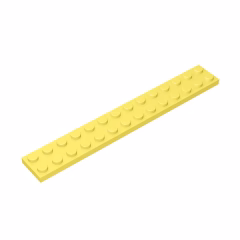 GOBRICKS GDS-516 Plate 2 x 14 - YWOBB
