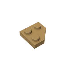 GOBRICKS GDS-1503 Plate 2 x 2 Cut Corner - YWOBB