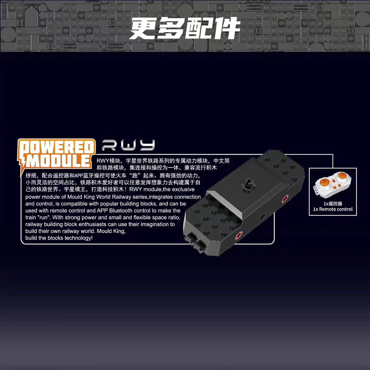 Mould King 12030 World Railroad Series: General - YWOBB