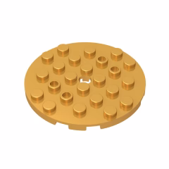 GOBRICKS GDS-843  Round 6 x 6 with Hole - YWOBB