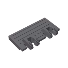 GOBRICKS GDS-1306 Hinge Train Gate 2 x 4 Locking Dual 2 Fingers without Rear Reinforcements - YWOBB