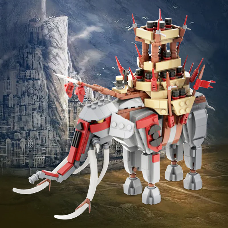 GOBRICKS MOC 76558 Mumakil Oliphant - YWOBB