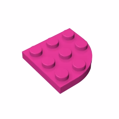 GOBRICKS GDS-570 Round Corner 3 x 3 - YWOBB