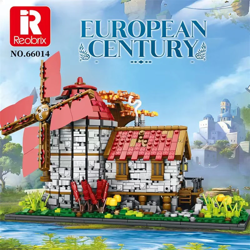 Reobrix 66014 European Century Windmills Town - YWOBB