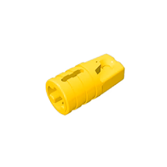 GOBRICKS GDS-1218 Hinge Cylinder 1 x 2 Locking with 1 Finger and Axle Hole on Ends with Slots - YWOBB