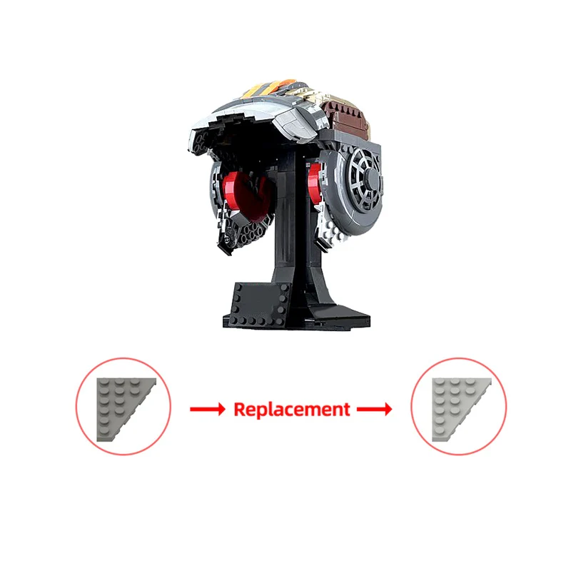 GOBRICKS MOC 176841 Bad Batch Helmet - OMEGA - YWOBB