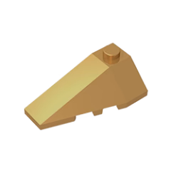 GOBRICKS GDS-755 Wedge 4 x 2 Triple Left - YWOBB