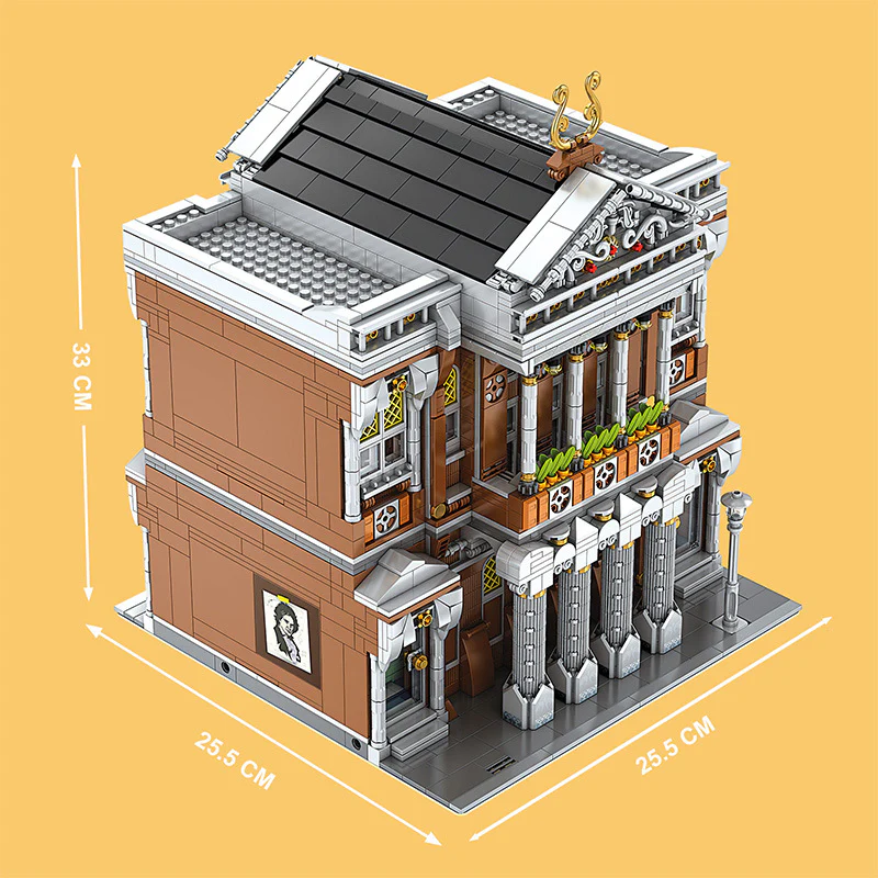 Mould King 16032 Concert Hall with Light bricks - YWOBB