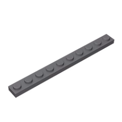 GOBRICKS GDS-507 Plate 1 x 10 - YWOBB