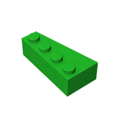 GOBRICKS GDS-593 Wedge 4 x 2 Right - YWOBB