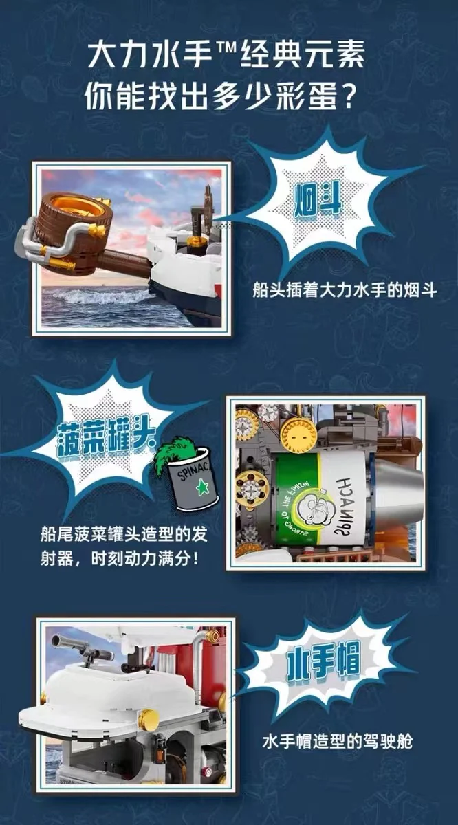 PANTASY 86402 Popeye Steam Boat OVP US Warehouse Version - YWOBB