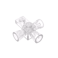 GOBRICKS GDS-1139 Modified 1 x 1 with 3 Loudspeakers / Space Positioning Rockets - YWOBB