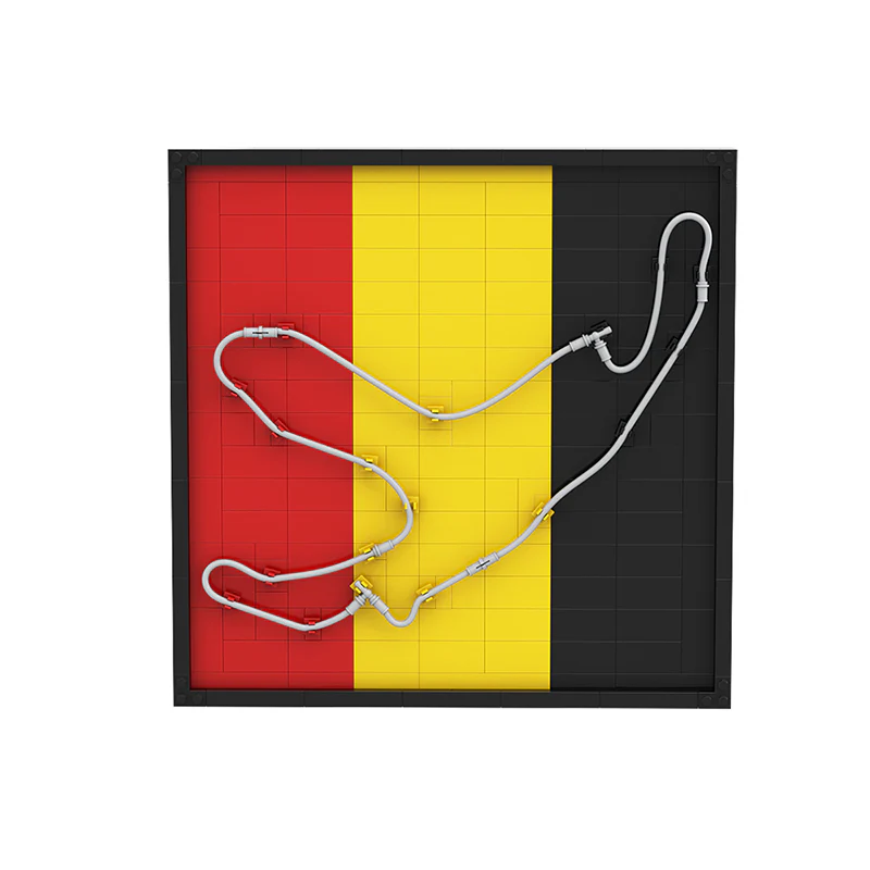 GOBRICKS MOC 92879 Spa Francorchamps Track map - YWOBB