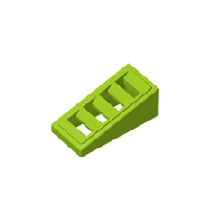 GOBRICKS GDS-838 Slope 18 2 x 1 x 2/3 with 4 Slots - YWOBB