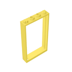 GOBRICKS GDS-874 Frame 1 x 4 x 6 with 2 Holes on Top and Bottom - YWOBB