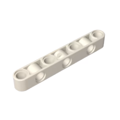 GOBRICKS GDS-1592 Liftarm Modified Perpendicular Holes Thick 1 x 7 - YWOBB