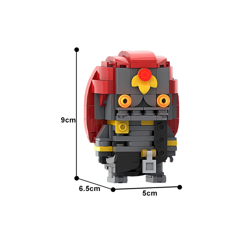 GOBRICKS MOC 167310 Mummified Ganondorf (Legend of Zelda: Tears of the Kingdom) Brickheadz - YWOBB