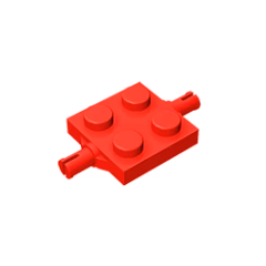 GOBRICKS GDS-1060 Modified 2 x 2 with Wheels Holder - YWOBB