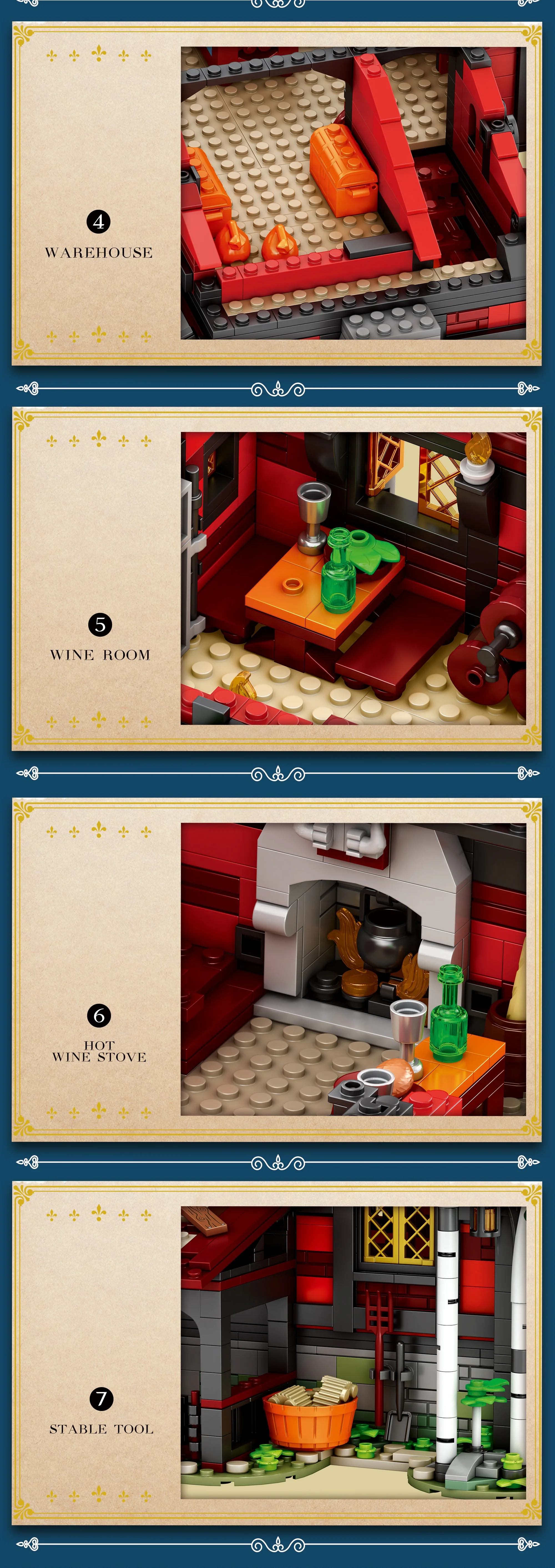 Reobrix 66017 Medieval Tavern THE CRUSADER'S INN - YWOBB