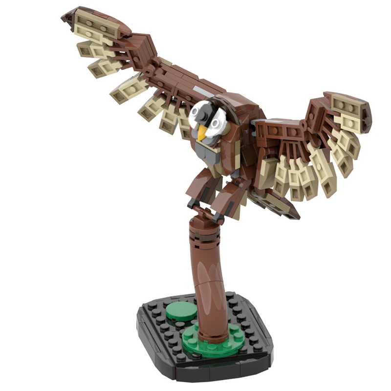 GOBRICKS MOC 175641 Tawny owl - YWOBB