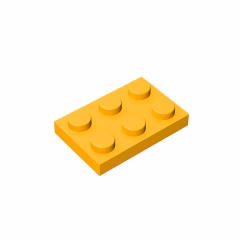 GOBRICKS GDS-510 Plate 2 x 3 - YWOBB