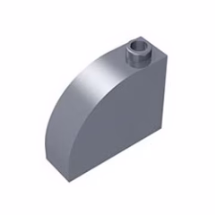 GOBRICKS GDS-1118 Curved 3 x 1 x 2 with Stud - YWOBB