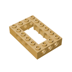 GOBRICKS GDS-973 Brick 4 x 6 Open Center - YWOBB