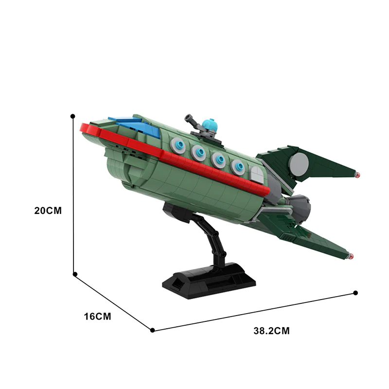 GOBRICKS MOC 82707 Planet Express Ship - YWOBB