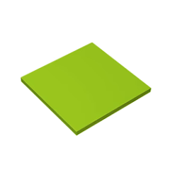 GOBRICKS GDS-1116 Tile 6 x 6 with Bottom Tubes - YWOBB