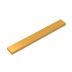 GOBRICKS GDS-565 Tile 1 x 8 - YWOBB