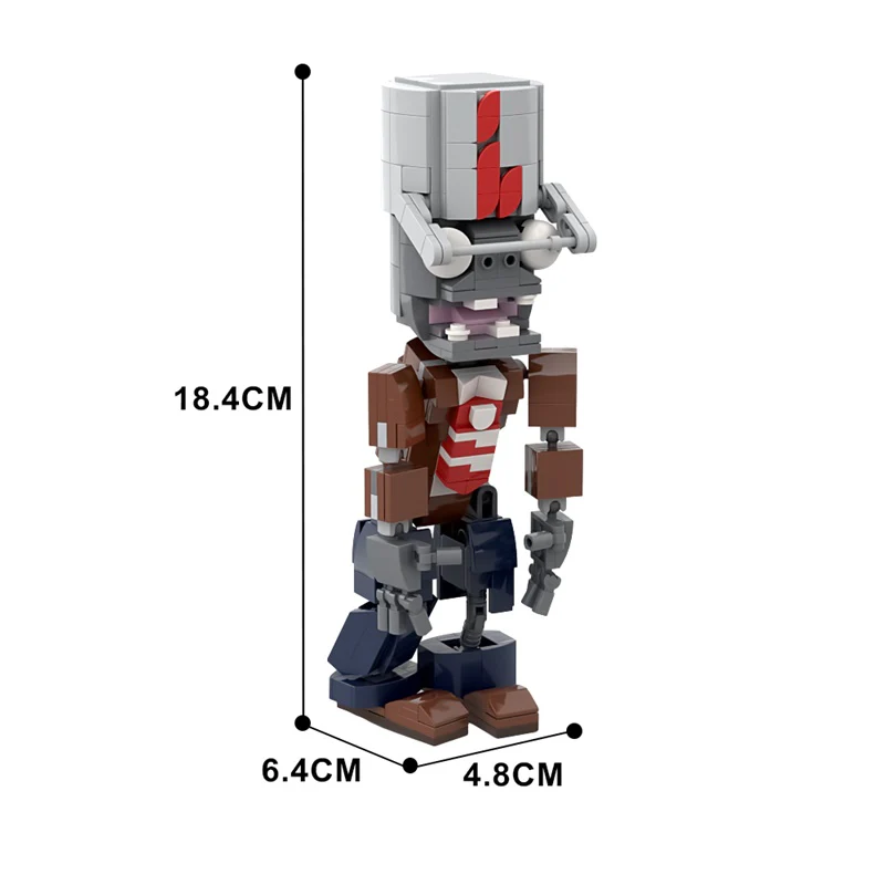 GOBRICKS MOC 156366 PVZ 2 Buckethead zombie - YWOBB