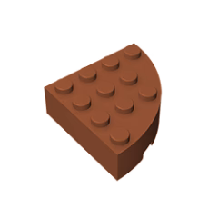 GOBRICKS GDS-1014 Round Corner 4 x 4 Full Brick - YWOBB