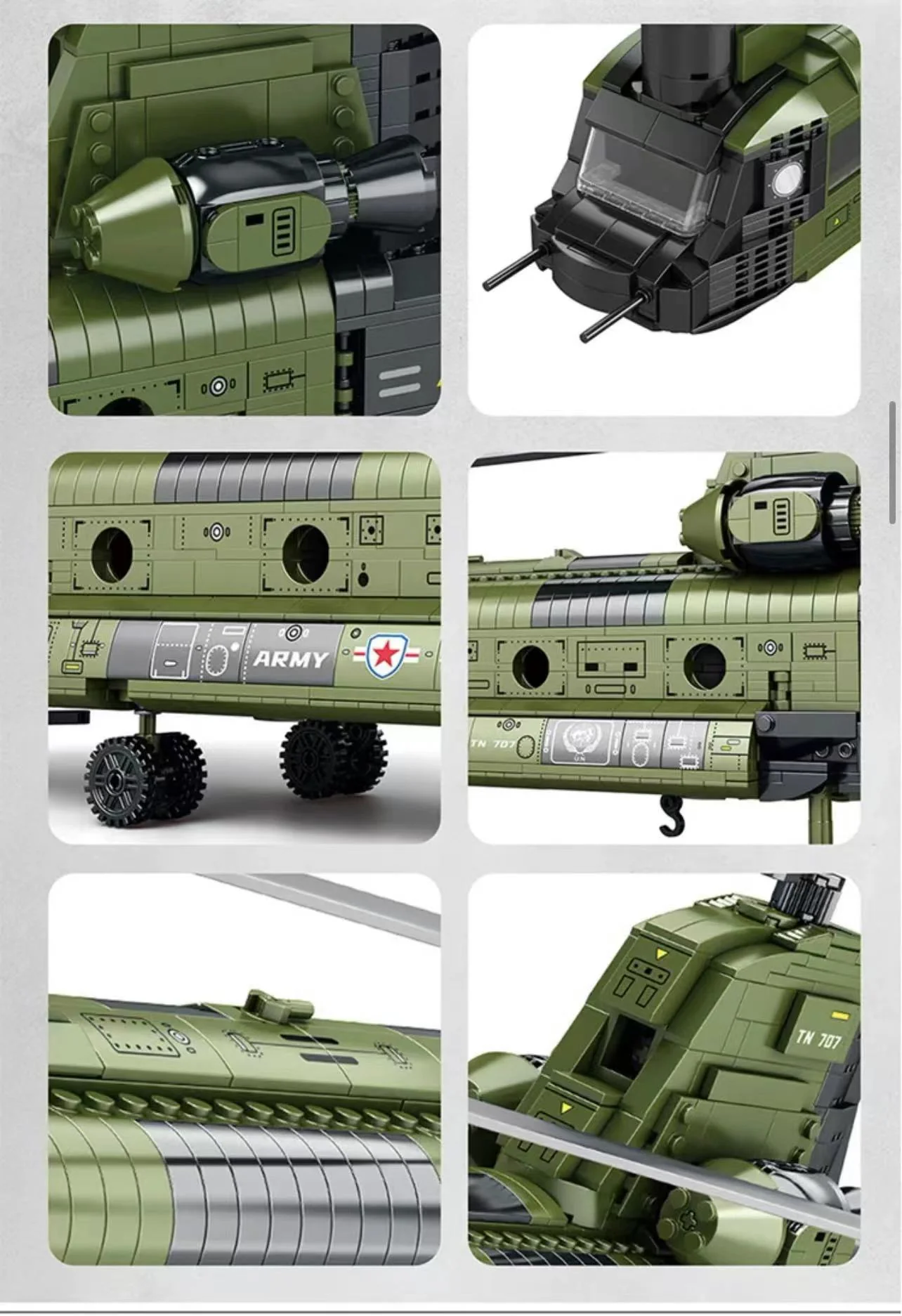 Reobrix 33031 CH-47 Transport Helicopter Chinook - YWOBB