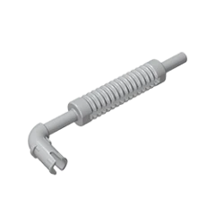 GOBRICKS GDS-1344 Exhaust Pipe with Technic Pin, Flat End and Pin with Round Hole - YWOBB