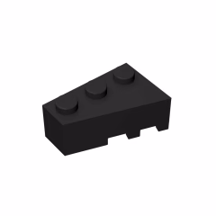 GOBRICKS GDS-594 Wedge 3 x 2 Left - YWOBB