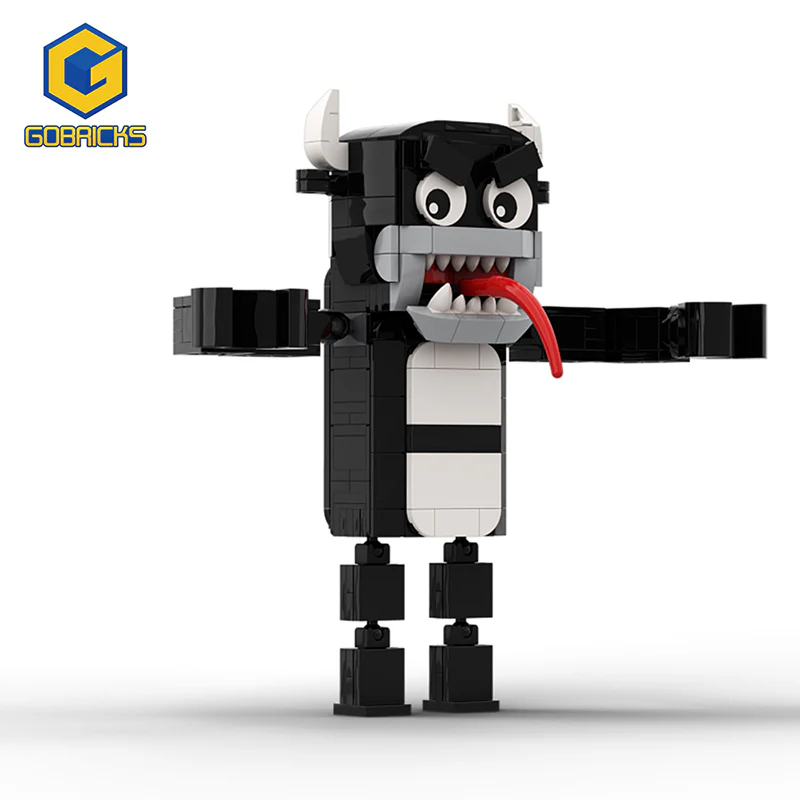 GOBRICKS MOC A0138 Rainbow friend-black bear - YWOBB