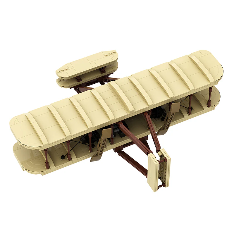 GOBRICKS MOC A0979 wright plane - YWOBB