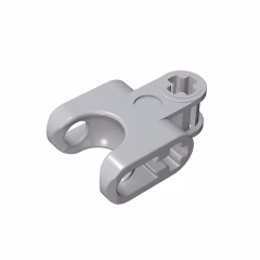 GOBRICKS GDS-1205 Axle Connector 2 x 3 with Ball Joint Socket - Closed Sides, Straight Forks with Open Axle - YWOBB