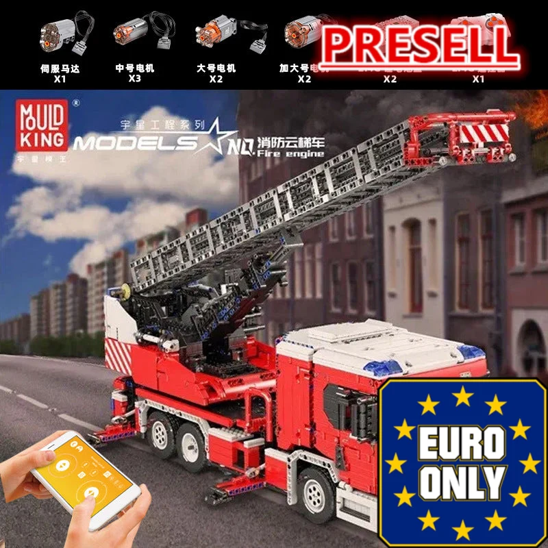 Mould King 17022 RC Fire Engine OVP EU Warehouse Version - YWOBB