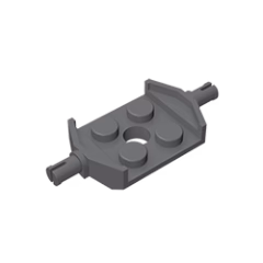 GOBRICKS GDS-1062 Modified 2 x 2 with Wheels Holder Wide and Hole - YWOBB