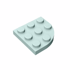 GOBRICKS GDS-570 Round Corner 3 x 3 - YWOBB