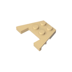 GOBRICKS GDS-725  Plate 3 x 4 with Stud Notches - YWOBB