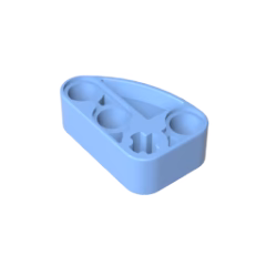GOBRICKS GDS-2016 Liftarm Modified L-Shape Quarter Ellipse Thick 2 x 3 - YWOBB