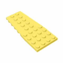 GOBRICKS GDS-897  Plate 4 x 9 with Stud Notches - YWOBB